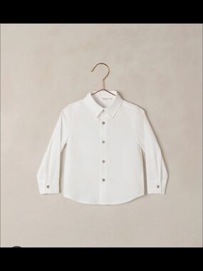 Boys' Crisp White Button-Up Shirt - Classic Collar